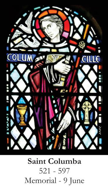 St. Columba Prayer Card